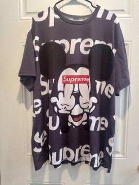 Supreme Mickey logo Soft Cotton blend Tee Size 3XL